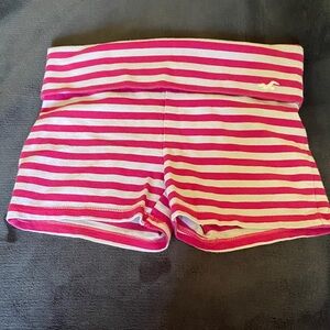 Hollister Pink and White Striped Top